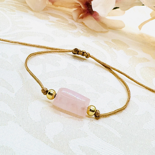 Rosenquarz Edelstein Armband